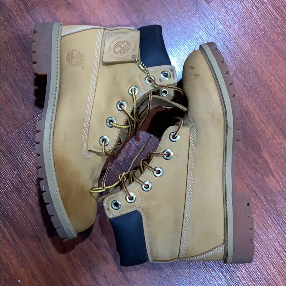 Tan Timberlands